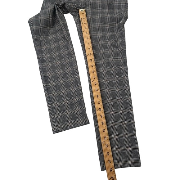 Banana Republic Sloan Plaid Tailored Pants Womens Size 4 Gray Check Career - Picture 11 of 16